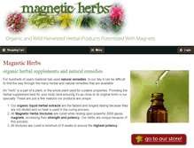 Tablet Screenshot of magneticherbs.com